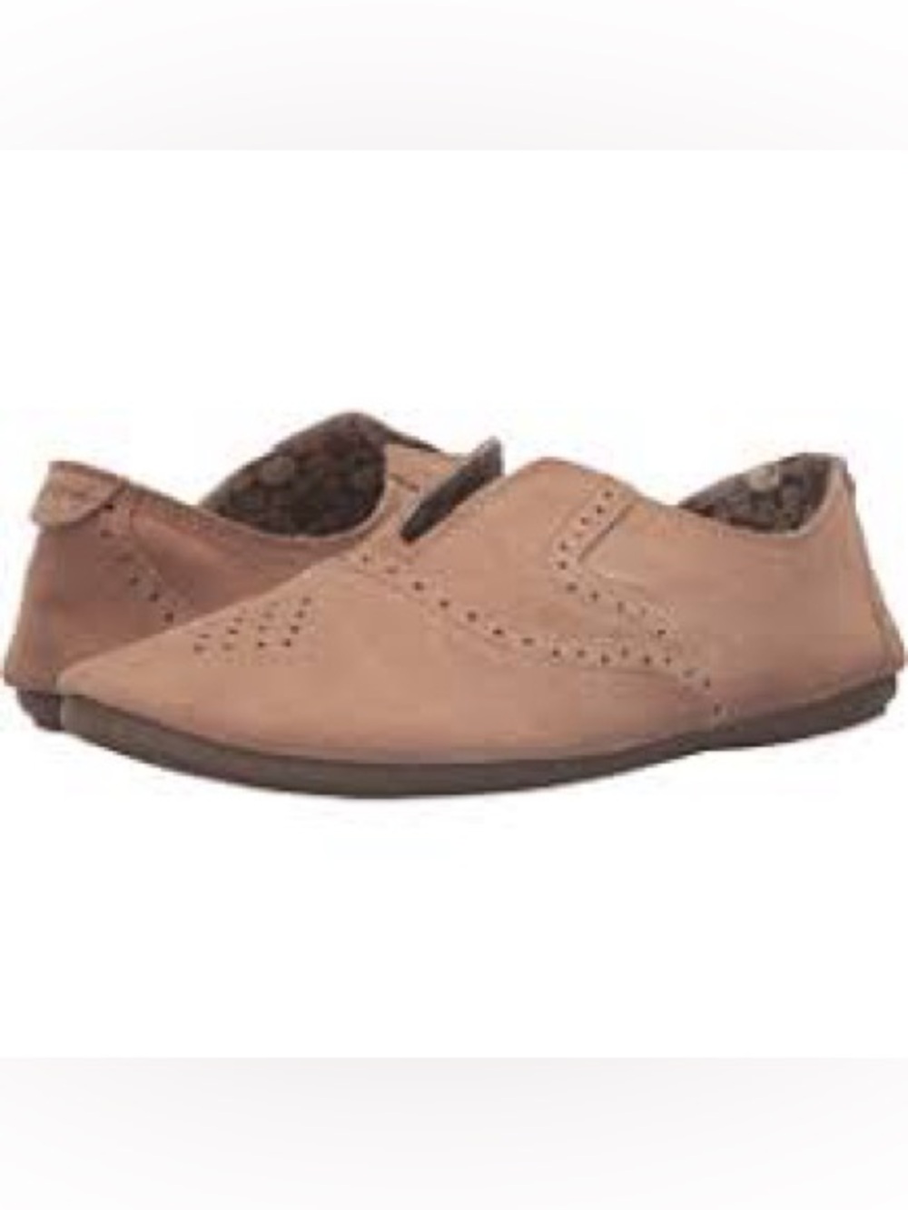 Sanuk Women's Beige Slip-On Perforated Loafer